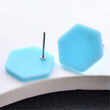 1 Pair Acrylic Premium Frosted Geometric Stud Earrings For Women, Holiday Party Wear Ear Jewelry - Round - View 55