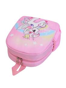 Cartoon Pony Cute Girls' Backpack, Children's Toddler Preschool Bag, Suitable For 3-5 Years Old Kids