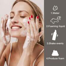 1/12 pezzi Bottiglia di sapone schiumoso vuota da 2 once, dispenser da viaggio per sapone per le mani, shampoo per ciglia, bagnoschiuma