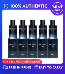 5X Dior Sauvage Parfum Mini Splash  For Men , (10ml/ 0.34 Fl.Oz),Travel Size,[ Perfect For Use On The Road] - Parfum 50ML(10ML*5件) - 查看 1
