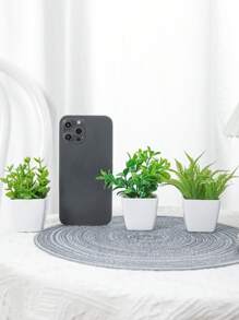 1set (3PCS) Mini Simulation Plant Pot Combination Home Living Room Bathroom Spring Party Table Top Cute Decorative Gift Gifts Birthday Graduation
