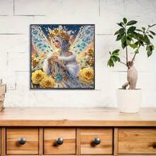 1pc Adult Beginner Diamond Painting Kit, DIY 5D Special Shape Crystal Diamond Partial Diamond Embroidery Mosaic Art Craft, Handmade Creative To Inspire Your Artistic Inspiration And Passion, Suitable For Home Wall Decor, Frameless