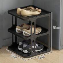 1pc Convenient Storage Shoe Rack Pp Material Multi-Layer Folding Shoe Rack