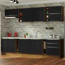 MADESA Baker's Racks - Brown and Black - View 1