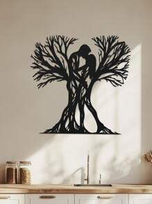 Sculpture murale en métal inspirée du style vintage - design minimaliste élégant, décoration murale amovible pour maison, bureau, salon, chambre à coucher, patio, cuisine, jardin. Idéal pour les collectionneurs d'antiquités, les cadeaux de pendaison de crémaillère et d'anniversaire. Construction, installation facile - 1 pièce Décorations d'obtention du diplôme, décorations de fête, décorations de enterrement de vie de jeune fille, mariage
