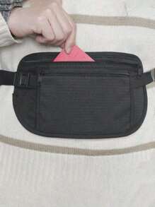 Invisible Travel Waist Packs Pouch For Passport Hidden Belt Security Wallet Case Practical Multi-Functional Waist Bag Casual Waist Bag Lightweight Belt Bag For Daily Use For Workout Running Hiking Cycling Exercise School And Home Use Travel Essentials Holiday Essentials Holiday Travel Bag Travel Accessories Travel Must Haves Beach Vacation Summer School Accessories Back To School Supplies Stuff