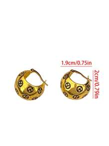 1 Pair Vintage Style Earrings, Unique Design High-End Ear Pendant, Retro Elegant Earrings, Fashion Personalized Jewelry For Women
