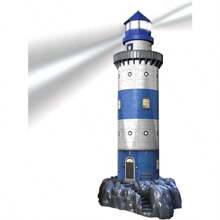 Ravensburger 12577 7 - Rompecabezas 3D, Lighthouse at Night, 216 Piezas