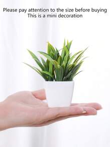 1set (3PCS) Mini Simulation Plant Pot Combination Home Living Room Bathroom Spring Party Table Top Cute Decorative Gift Gifts Birthday Graduation