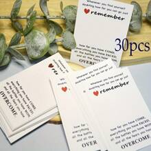10/30pcs/Pack Encouragement Greeting Cards, Motivational Pocket Cards - Inspirational Quotes, English Motivational Phrases, For Friends And Family, Good Luck Cards