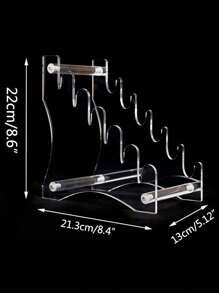 1 pieza Estante acrílico transparente removible para exhibir cuchillos, organizador de almacenamiento de cuchillos de cocina, cuchillos para fruta, herramientas y cuchillos