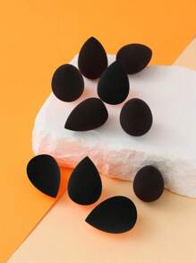 Large Size Black Makeup Sponge, Soft & Fine Texture, Suitable For Liquid Foundation Application & Concealing, Works For All Skin Types, Great Gift For Christmas & New Year