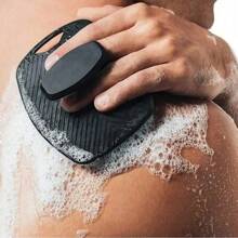 1pc Soft Silicone Exfoliating Brush Cleanser Manual Body Cleansing Scrubber Shower Gentle Massage Bath Brush For Men Home Bathroom Decor Summer Back To School For Beauty Salon Home Bathroom