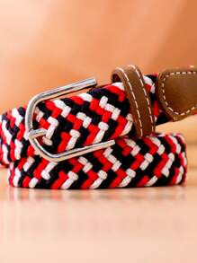 1 pièce Ceinture polyvalente décorée en tissu élastique, multicolore