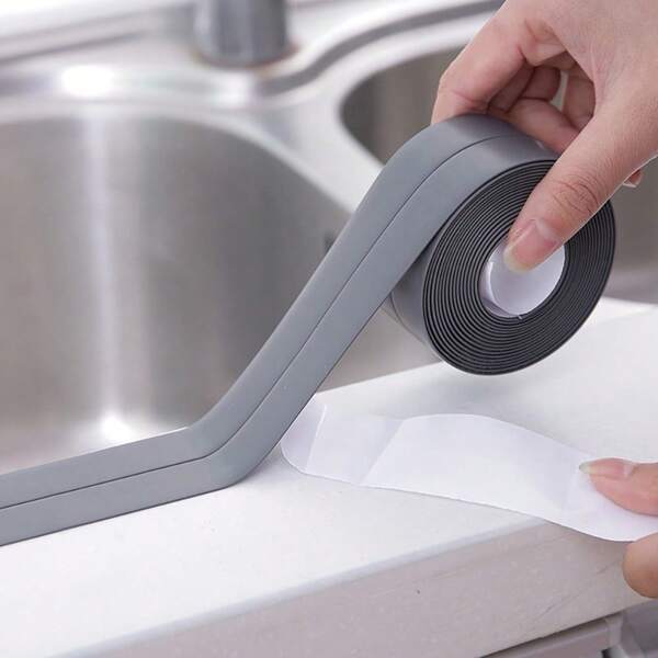 Cinta autoadhesiva impermeable para sellar baños, cocinas, lavabos y duchas - Fácil de pelar y pegar para proteger bordes de bañeras, paredes y retretes. Decoración de otoño para el hogar y el baño, de vuelta a la escuela