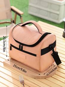 8L Large Capacity Insulated Lunch Box Cooler Bag‌ - Waterproof & Leakproof Freezable Thermal Lunch Tote With Adjustable Shoulder Strap | Quilted Diamond Stitching Design For Men/Women, Office/School/Picnic Use‌