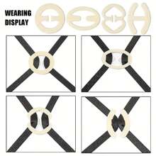 4pcs Heart Shaped Bra Strap Clips, Invisible Non-Slip Shoulder Belt Buckles, Women's Lingerie & Underwear Accessories