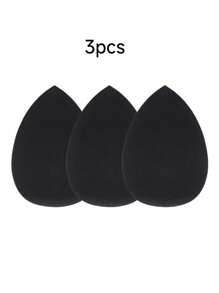 Large Size Black Makeup Sponge, Soft & Fine Texture, Suitable For Liquid Foundation Application & Concealing, Works For All Skin Types, Great Gift For Christmas & New Year