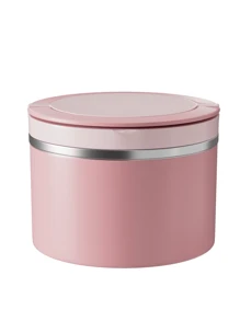 Meoky 1pc Stainless Steel Insulated Food Container With Handle - Keeps Food Warm/Cold, Portable Design, Suitable For Home And Office, Fashionable And Practical - Pink-1000ml - View 10