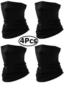 4 Pieces /1 Piece Cooling Neck Gaiter Face Cover Scarf, UV Protection Mask For Men And Women,Soft Windproof, Hiking Cycling Running Ski Masks