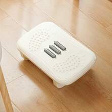 Repose-pieds ergonomique avec massage shiatsu - tabouret sous le bureau pour le bureau/la maison, design compact comme marchepied de toilette, aide pour les postures de yoga, en plastique antidérapant PP, indispensable pour le télétravail