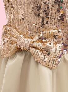 EHOMKIDS Girls Shiny Sequin Decor Party Dress, Toddler & Little Young Girl