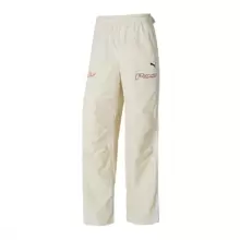 Puma MOTO Woven Women Pants, Sports Pants For Running Gym Workout Training, Comfortable Breathable Casual Long Pants, 633646-87/Suggest Ordering One Size Down