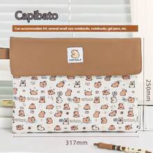 Fabric Large Capacity Book & Exam Paper Storage Bag: Mainly For Students, Suitable For Classrooms, Studies, Dorms, Etc., Can Easily Store Textbooks And Exam Papers, Also Convenient For Moving Or Carrying During Vacations.,Back To School,School Supplies