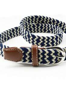 1 pièce Ceinture polyvalente décorée en tissu élastique, multicolore