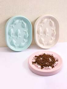 1 件装宠物慢食碗，互动喂食拼图，防吞咽设计，健康饮食，防止腹胀、消化问题和肥胖，防滑和防窒息设计，适用于狗