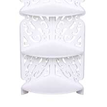 4-Tier Corner Shelf Bathroom Shelf Vertical Shelf - White - View 8