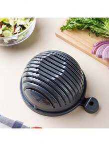 Bol hachoir à salade, emporte-pièce rapide pour couper les fruits et légumes en dés. Trancheuse à pulpe, pour des repas sains et des salades en quelques minutes. Multifonctions pour la cuisine.