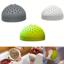 1 pieza Filtro de lata de silicona, colador multifuncional mini, tamiz de comida para drenar latas, filtro de cocina mini, drenaje de lata de silicona portátil, accesorios de cocina para el hogar