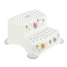 Interior Tabouret échelle à 2 marches Igor, Hippo Blanc, 40 x 37 x 21 cm. - Blanc - Voir 2