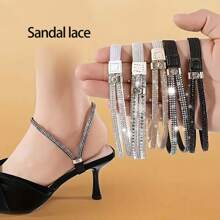 High Heel Straps With Ankle Strap, Designed To Prevent Slipping, Provide Comfort And Adjustable Wraparound Buckle Closure To Fit All Sizes. These Accessories Include Shoe Laces To Prevent Shoe Falling Off.