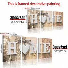3PCS Home Canvas Wall Art Set, Art Deco Modern Home Decor, Wood Framed Love Poster, Modern Landscape Theme, Ink Art Print, Suitable For Living Room, Bedroom, Bathroom, Dining Room, Indoor And Outdoor, Seasonal Fall And Winter Wall Hanging Decoration, Family Home Wall Art, Gift, Creative Home Wall Decoration, Living Room, Kitchen, Cafe, Dormitory Wall Art Canvas Poster Gifts Birthday Graduation