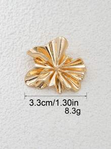 Set de 5 botones metálicos elegantes con textura plisada asimétrica, diseño sofisticado, aptos para abrigos, camisas, prendas de punto, blazers, chaquetas. Botones decorativos versátiles para ropa, bufandas, zapatos, bolsos, manualidades de joyería DIY - Multicolor - Ver 11