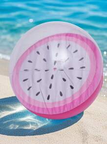 1 pieza Pelota de playa con patrón de fruta clásico, accesorio para piscina, decoración de fiesta de playa de verano, pelota flotante para piscina, esencial de playa