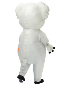 Disfraz inflable de oso koala para fiesta de Halloween de adultos - Blanco - Ver 6