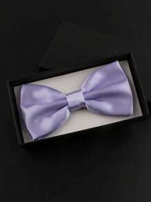 1 pièce Nœud papillon violet pour homme, convient pour le marié, le garçon d'honneur, les hommes d'affaires lors de soirées