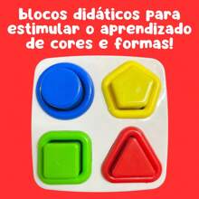 Mesinha Didática Play Time Mesa De Atividades Infantil Cotiplas - Vermelho - Visão 7