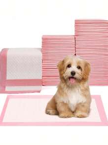 100Pcs Pet Urine Pad Thickened Light Odor Absorbent Pad Diaper Diaper Teddy Cat Golden Retriever Labrador And Other Pets, Pet Diapers, Suitable For Pet Training, Pet Littering The Toilet, Pet Supplies, Pet Urine Pad