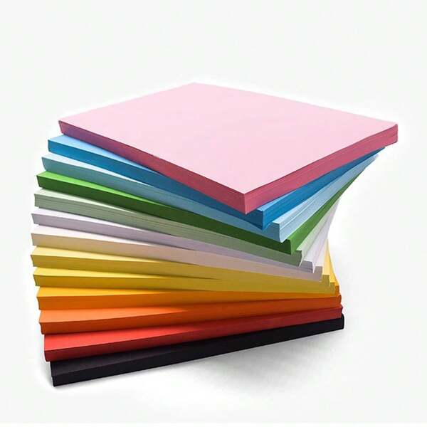 100pcs Colored A4 Printing Paper For Handmade Cutting, Origami, Office Supplies, Kids Crafts DIY