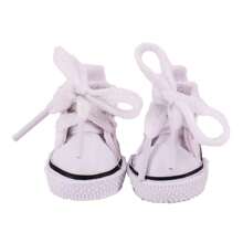 17CM Doll Canvas Shoes For Dolls Jointed Doll Accessories Doll Shoes,Dolls A,Doll Shoes>Red,Black And Red Doll Shoes - Multicolor - View 13