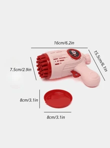 A 28-Hole Bubble Gun Automatic Soap Bubble Machine Portable Outdoor Wedding Party Toys Suitable Birthday Gifts Easter Gifts Children's Gifts, Children's Outdoor Fun Toys [Note: This Product Does Not Contain Bubble Solution And Batteries]