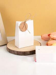 20/10pcs Vintage Kraft Paper Bags With Ribbons And Tags, Gift Packaging Boxes, Suitable For Weddings, Birthday Favors, Christmas Parties, Mother's Day, Graduation Gifts, Valentine's Day, Party Decorations - Multicolor - View 7