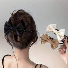 1pc Retro Versatile Bow Hair Clip, Sophisticated Twist Barrette For Women, 2025 New Design