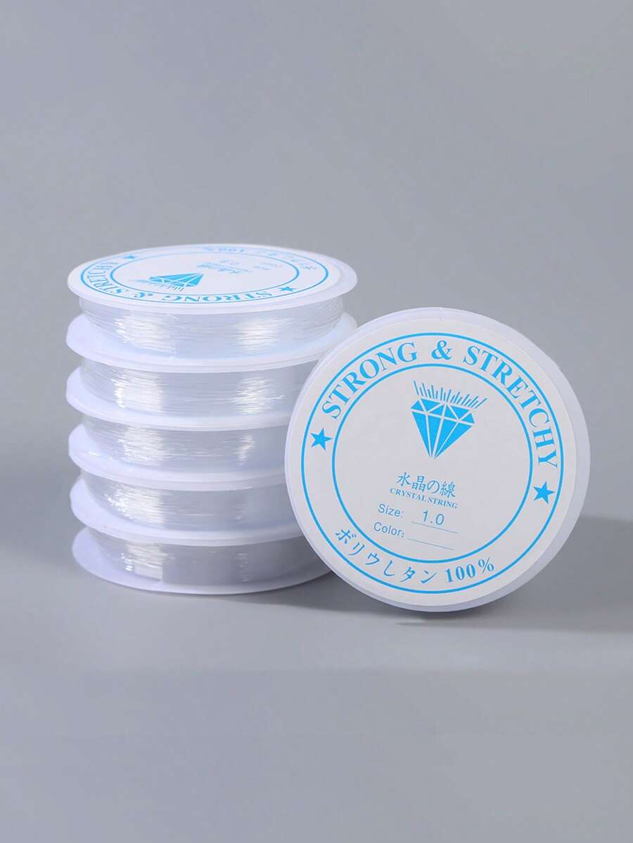 1 sợi (0,4mm-1,0mm) TPU vô hình dùng để làm đồ trang sức, dây trang sức, dây đàn hồi - Dây đàn hồi thủ công nhiều đường kính dùng để làm vòng tay, vòng cổ, phụ kiện thủ công DIY - trắng - Xem 1