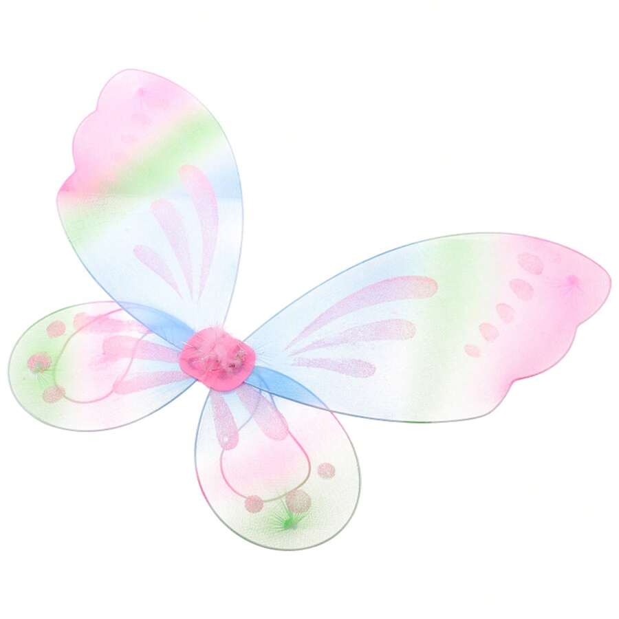 Playboy Fairy Sheer Sequin Three Piece Costume Set with Wings
