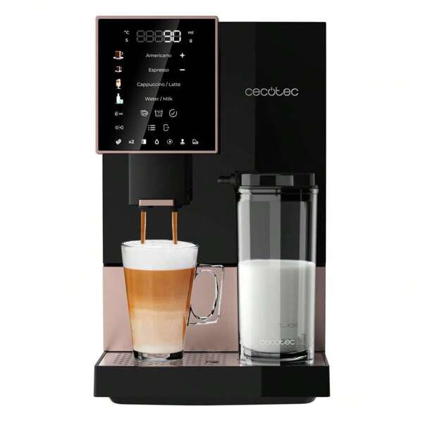 Cecotec Cremmaet Compactccino Kaffeevollautomat mit schwarzer Rose